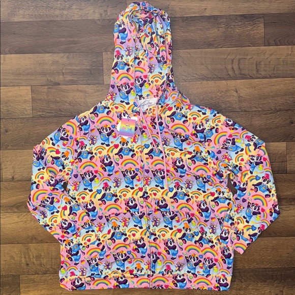Posh Peanut x Lisa Frank Tops - Posh Peanut x Lisa Frank Women’s Size 2XL Hoodie NWT Panda Painter Collaboration